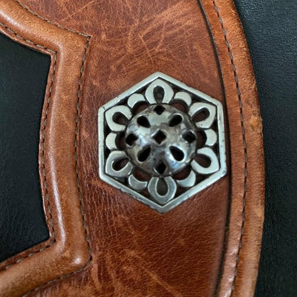 Brighton purse brown black crossbody purse heart charm - Picture 12 of 12